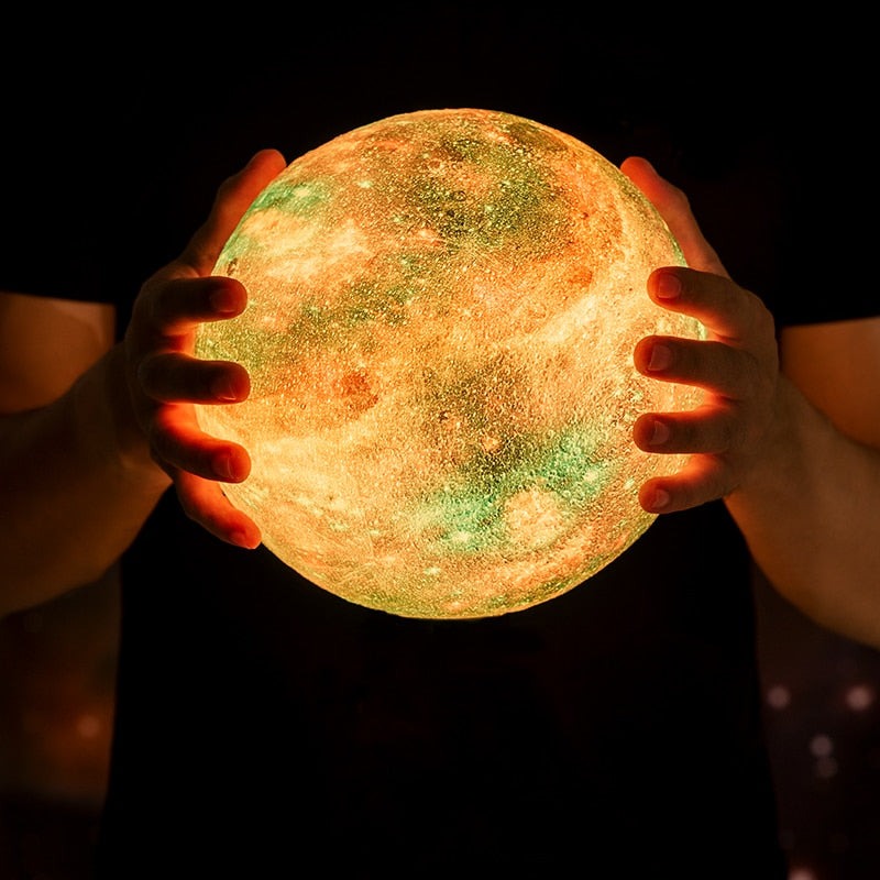 Nzmartys Printed 3D Galaxy Moon Lamp