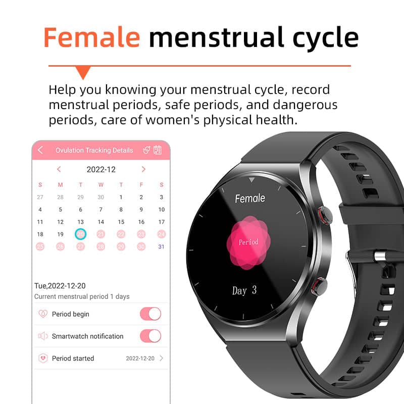 HealthSync Smartwatch - One-Click Blood Sugar, Blood Pressure, Heart Monitoring and More
