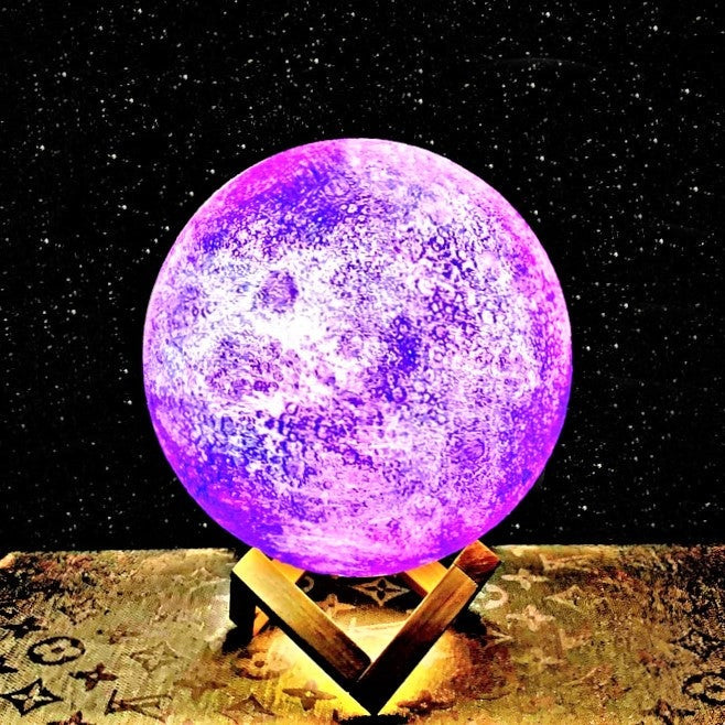 Nzmartys Printed 3D Galaxy Moon Lamp