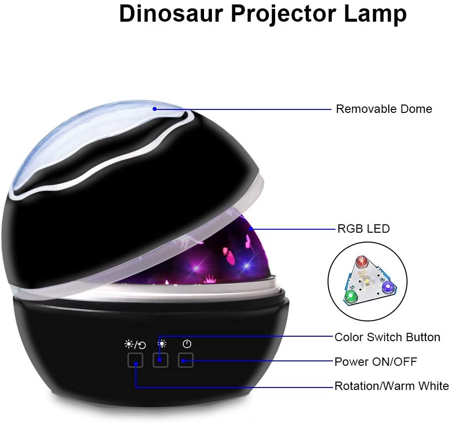 Nzmartys Dinosaur Projector Lamp