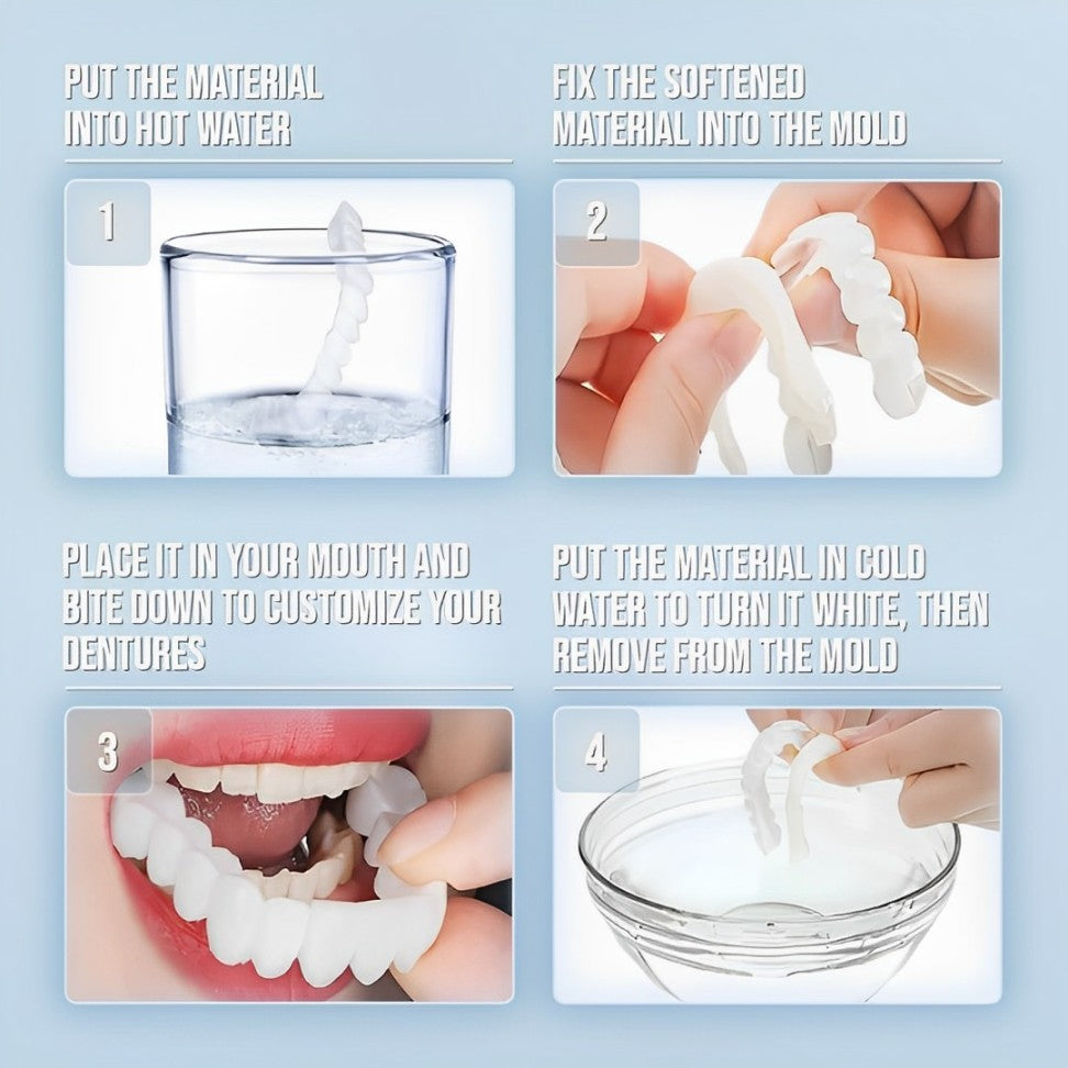 Clip-On Smile Veneers - Upper & Lower Set