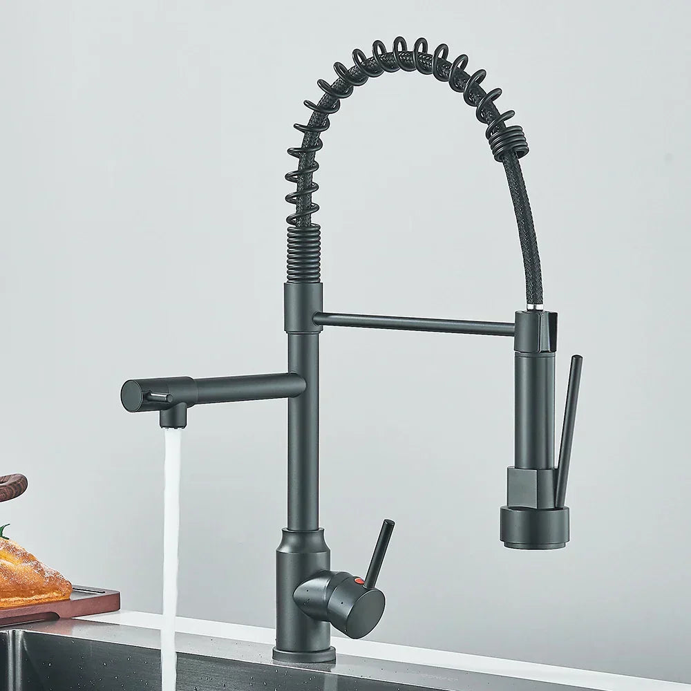 SpringFlow Kitchen Faucet With Double Outlet – Nzmartys