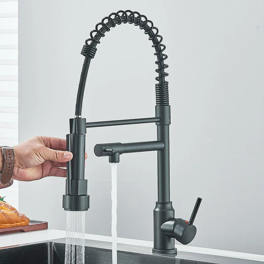 SpringFlow Kitchen Faucet With Double Outlet – Nzmartys