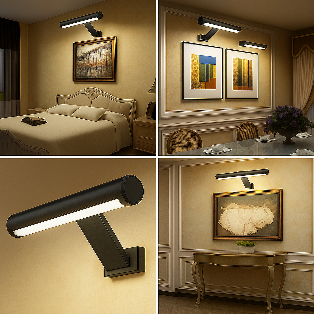 Wireless Rechargeable LED Light – For Picture Frames, Reading & Wall U ...